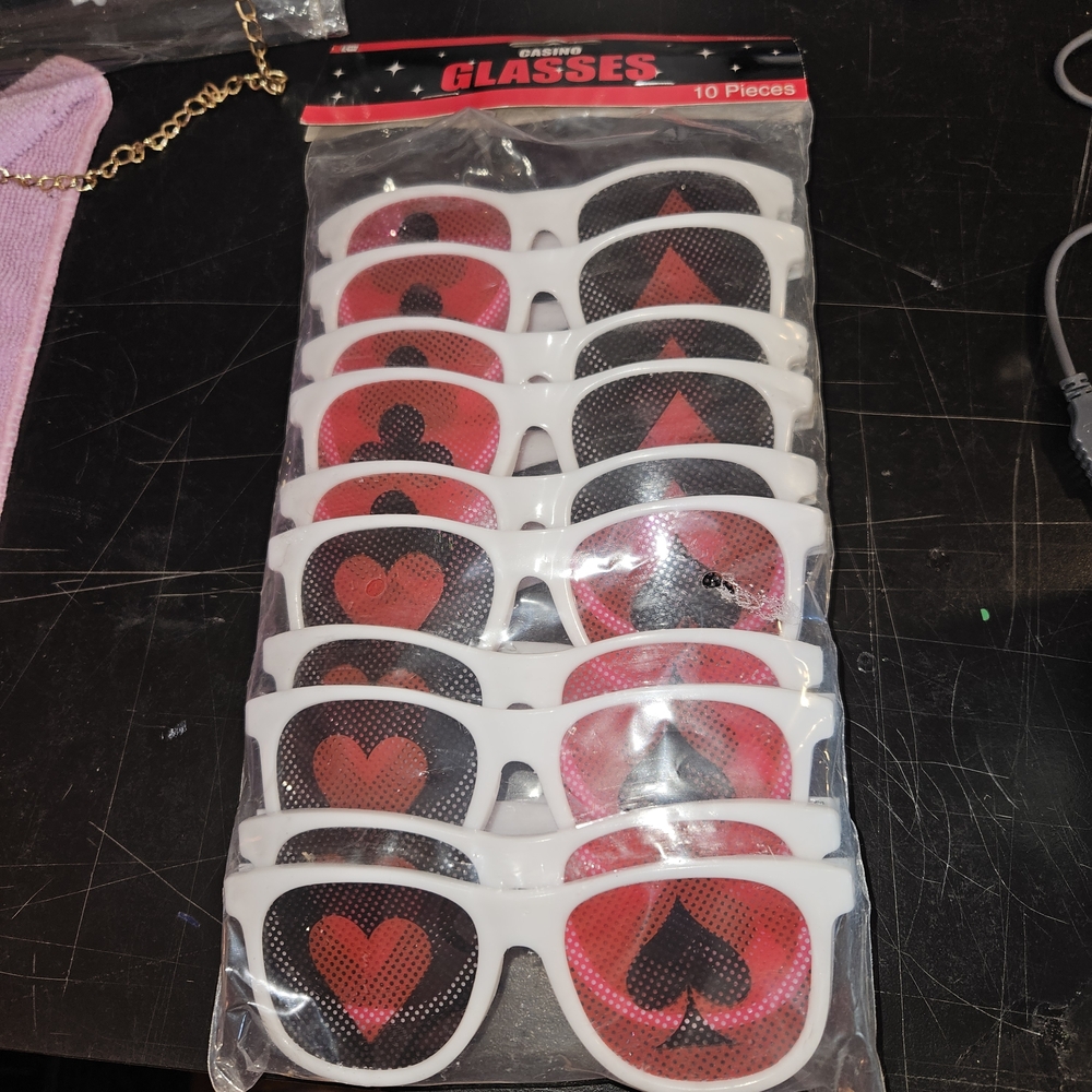 Party Sunglasses - Red and Black